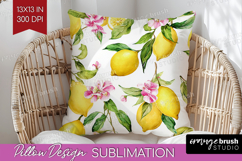 Mediterranean Pillow Sublimation - Summer Pillow Cover PNG Product Image 1