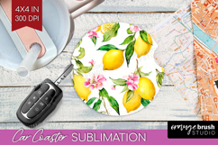 Mediterranean Car Coaster - Summer Coaster PNG Sublimation Product Image 1