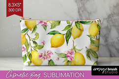 Mediterranean Cosmetic Bag - Summer Makeup Bag PNG Product Image 1