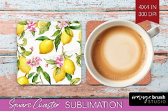 Mediterranean Square Coaster - Summer Coaster PNG Product Image 1