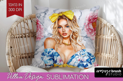 Mediterranean Pillow Sublimation - Summer Pillow Cover PNG Product Image 1