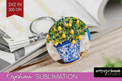 Mediterranean Keychain PNG - Summer Keychain Sublimation Product Image 1