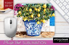 Mediterranean Mouse Pad Sublimation - Summer Mousepad PNG Product Image 1