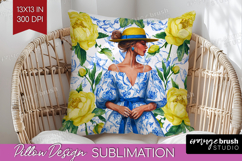 Mediterranean Pillow Sublimation - Summer Pillow Cover PNG Product Image 1