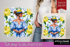 Mediterranean Tote Bag - Summer Tote Bag PNG Sublimation Product Image 1