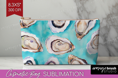 Mediterranean Cosmetic Bag - Summer Makeup Bag PNG Product Image 1