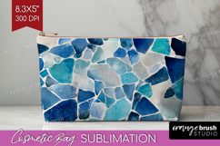 Mediterranean Cosmetic Bag - Summer Makeup Bag PNG Product Image 1