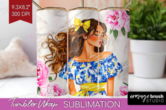 Mediterranean Tumbler Wrap - Summer Tumbler PNG Sublimation Product Image 1