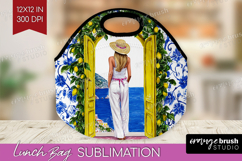 Mediterranean Lunch Bag - Summer Lunch Bug PNG Sublimation Product Image 1