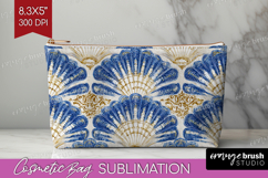 Mediterranean Cosmetic Bag - Summer Makeup Bag PNG Product Image 1