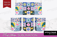 Mediterranean Mug Wrap - Summer Mug PNG Sublimation Product Image 1