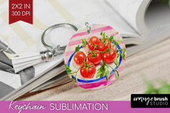 Mediterranean Keychain PNG - Summer Keychain Sublimation Product Image 1