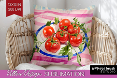 Mediterranean Pillow Sublimation - Summer Pillow Cover PNG Product Image 1