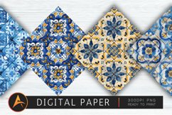Mediterranean Tile Digital Paper Product Image 1