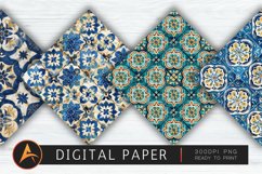Mediterranean Tile Digital Paper Product Image 1