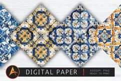 Mediterranean Tile Digital Paper Product Image 1