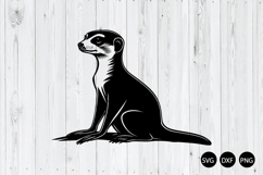 Meerkat SVG, Meerkat Standing Silhouette SVG, Animal SVG Product Image 1