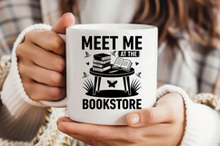 Meet Me at the Bookstore SVG, Book Lover SVG, Reading SVG Product Image 3