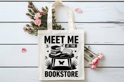 Meet Me at the Bookstore SVG, Book Lover SVG, Reading SVG Product Image 4