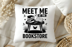 Meet Me at the Bookstore SVG, Book Lover SVG, Reading SVG Product Image 5