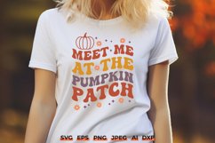 Pumpkin Patch Retro Vintage Groovy Fall Autumn SVG Product Image 1