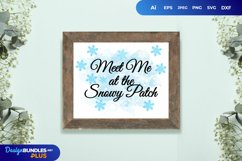 Meet Me at The Snowy Patch SVG Product Image 1