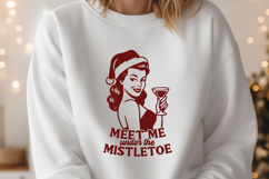 Retro Christmas Quotes SVG PNG Bundle, Funny Holiday Sayings Product Image 9
