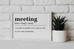 Funny Office Definition Wall Art, Office Decor SVG, PNG. Product Image 2