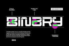 Mega Binory - Modern Futuristic Sci-Fi Font Product Image 3