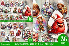 cute christmas Sublimation mega bundle PNG Product Image 11