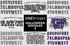 Halloween Alphabet Doodle Letter Clipart PNG Bundle Product Image 5