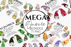 Mega Gnome Bundle | Gnome Clipart PNG Product Image 1