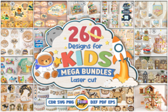 Kids Mega Bundle Laser Cut | Kids Laser | Nursery | Baby SVG Product Image 1