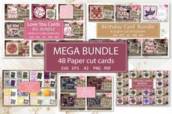 Mega Bundle of paper cut cards paper cut templates