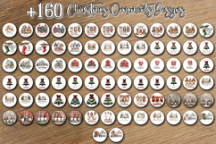 Large Christmas PNG bundle with printable bookmarks, magnetic bookmarks, round ornaments, Christmas kitchen towels and 20oz tumbler wraps shown as holiday craft designs for Cricut and Silhouette as printable and sublimation artwork.