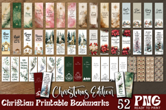Large Christmas PNG bundle with printable bookmarks, magnetic bookmarks, round ornaments, Christmas kitchen towels and 20oz tumbler wraps shown as holiday craft designs for Cricut and Silhouette as printable and sublimation artwork.