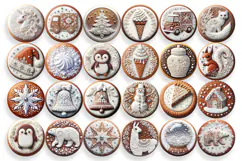 Gingerbread Christmas Ornament PNG Sublimation Product Image 3