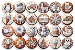 Gingerbread Christmas Ornament PNG Sublimation Product Image 4
