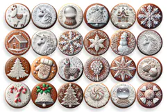 Gingerbread Christmas Ornament PNG Sublimation Product Image 6