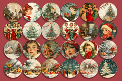 Retro Christmas Winter Ornament Sublimation Product Image 3