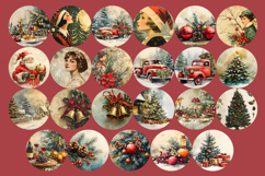 Retro Christmas Winter Ornament Sublimation Product Image 4