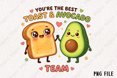 Food Sublimation Clipart Png, Funny Food Quotes Design Product Image 1