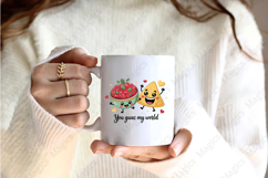 Food Sublimation Clipart Png, Funny Food Quotes Design Product Image 2