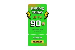 Mega sale voucher template design vector Product Image 1