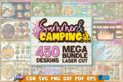 450 Summer&amp;Camping Mega Bundle Laser Cut, Summer Quotes SVG Product Image 1