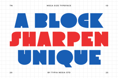 Megasize - Bold Solid Geometric Logo Font Product Image 4