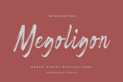 Megoligon Brush Script Display Font Product Image 1