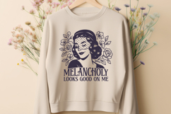 Melancholy Looks Good On Me SVG PNG, Dark Feminine Woman Product Image 3
