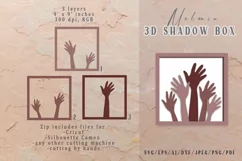 Black lives matter 3D Shadow Box SVG- Black power Product Image 2