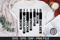 Melanin ebony chocolate mocha SVG - Black Woman Design Product Image 1